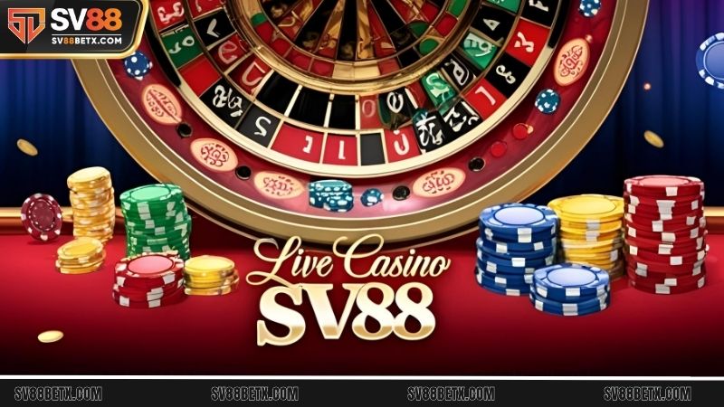 Khám phá không gian sảnh live casino sống động tại Sv88