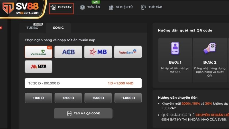 Nhà cái hỗ trợ đa dạng các phương thức nạp tiền cho bạn